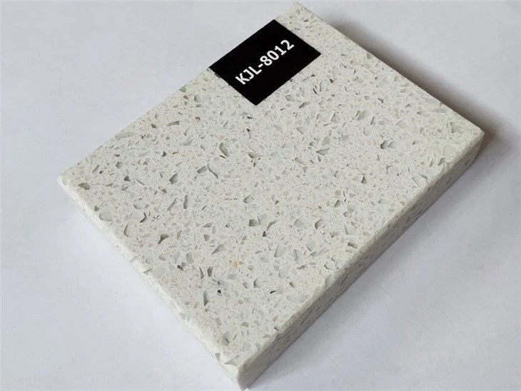White crystal grain quartz stone slab (3)